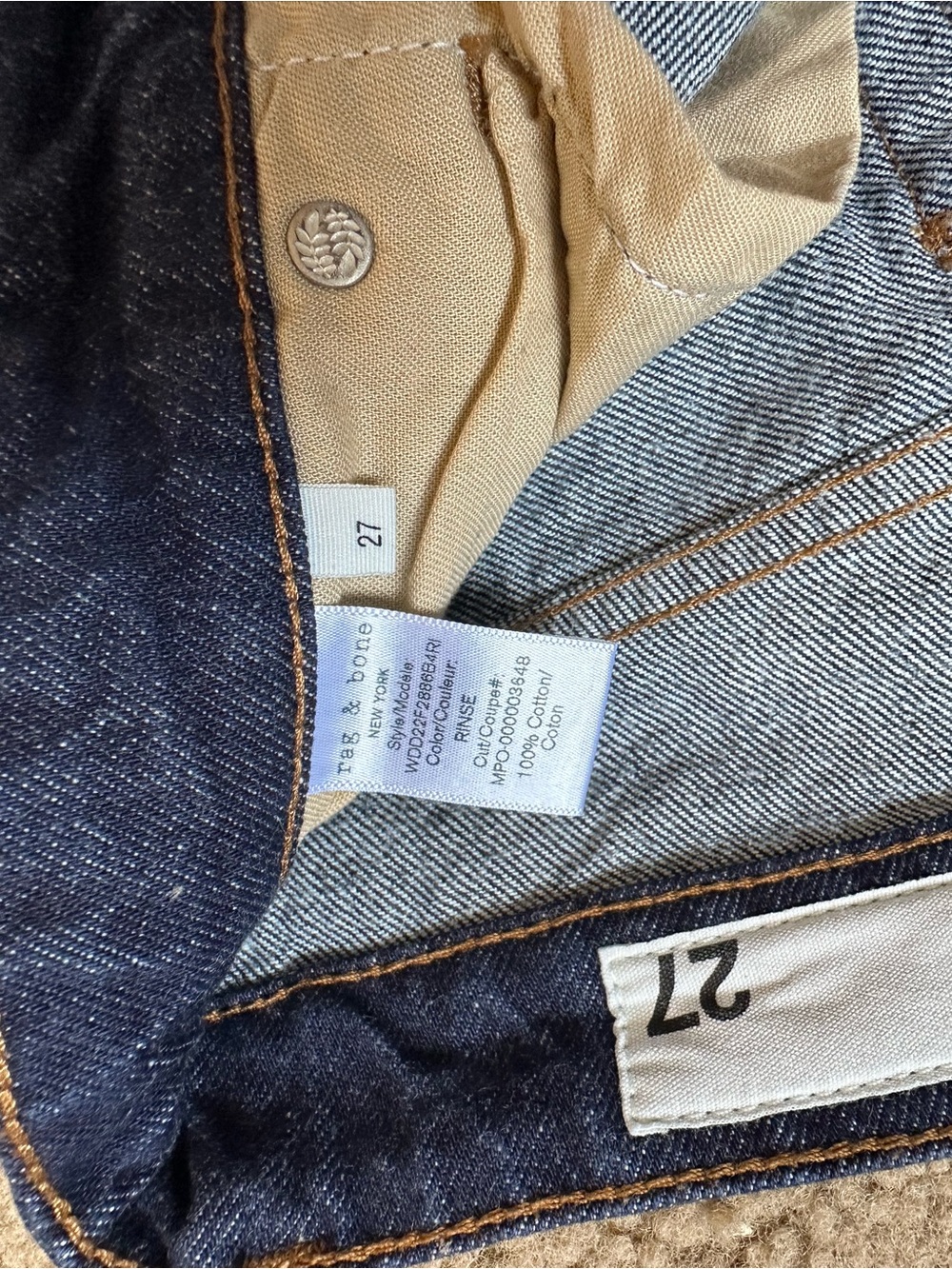Rag and Bone Alex High Rise Straight Jeans - Picture 4 of 6